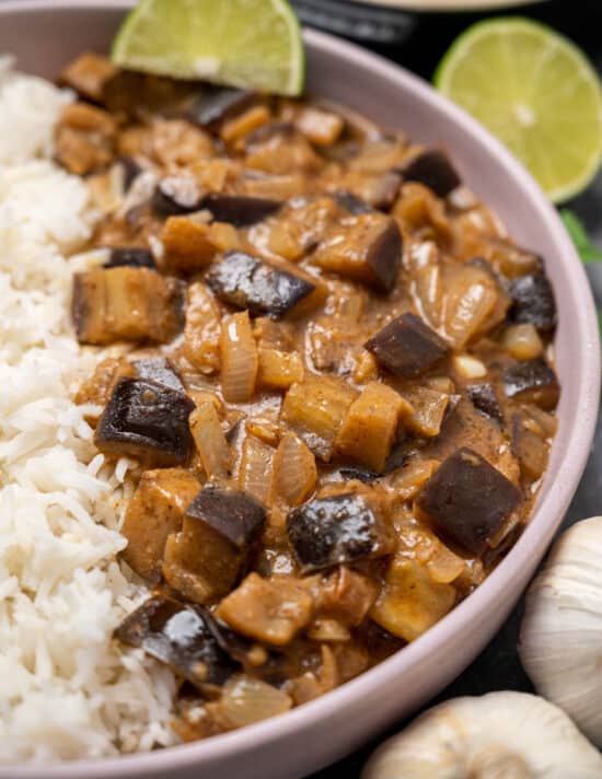 Aubergine Coconut Curry with Peanut Butter Vegan Cocotte