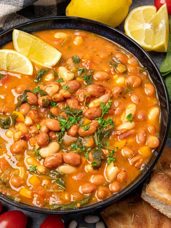 Easy Three Bean Soup Vegan Cocotte