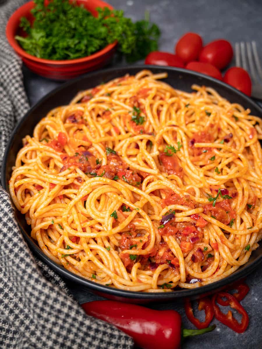 Italian dish with tomatoes