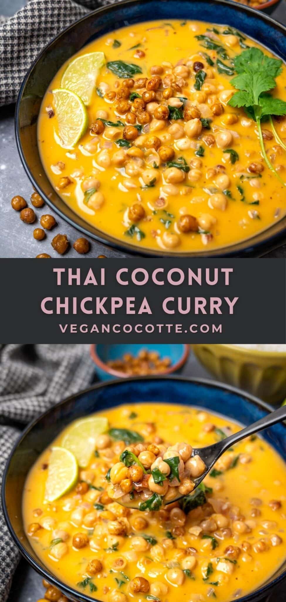 Thai Coconut Chickpea Curry - Vegan Cocotte