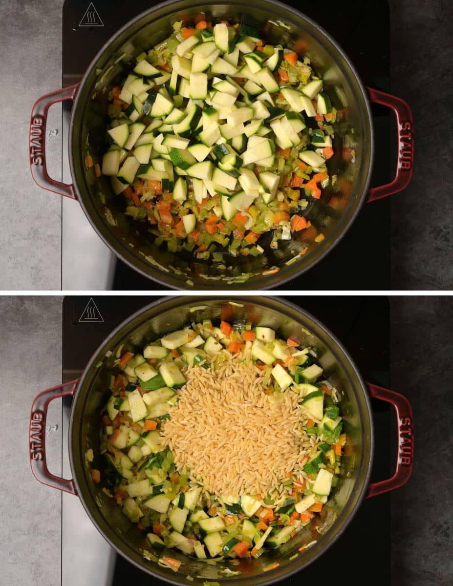 cooking instructions for minestrone soup with orzo