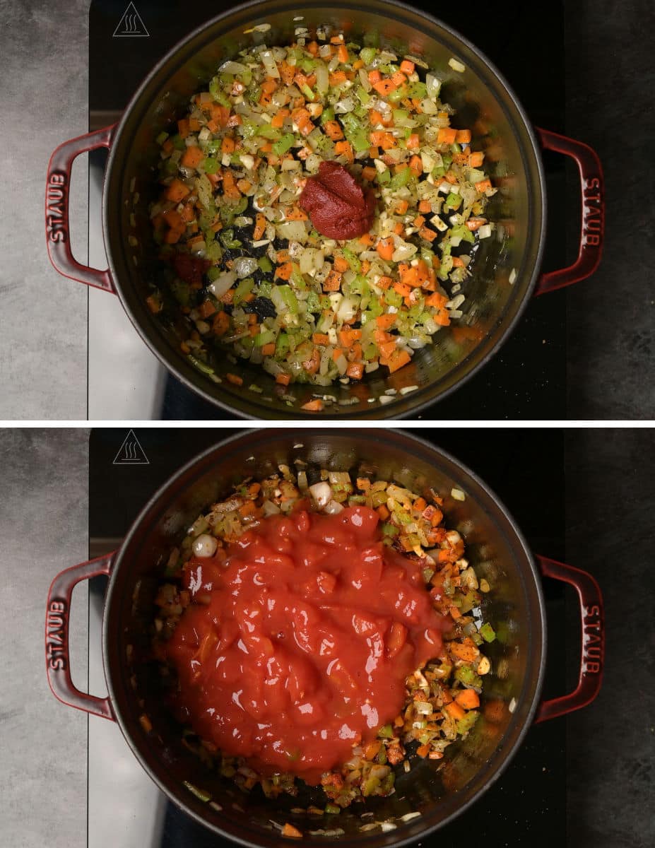 vegan lasagna soup making instructions