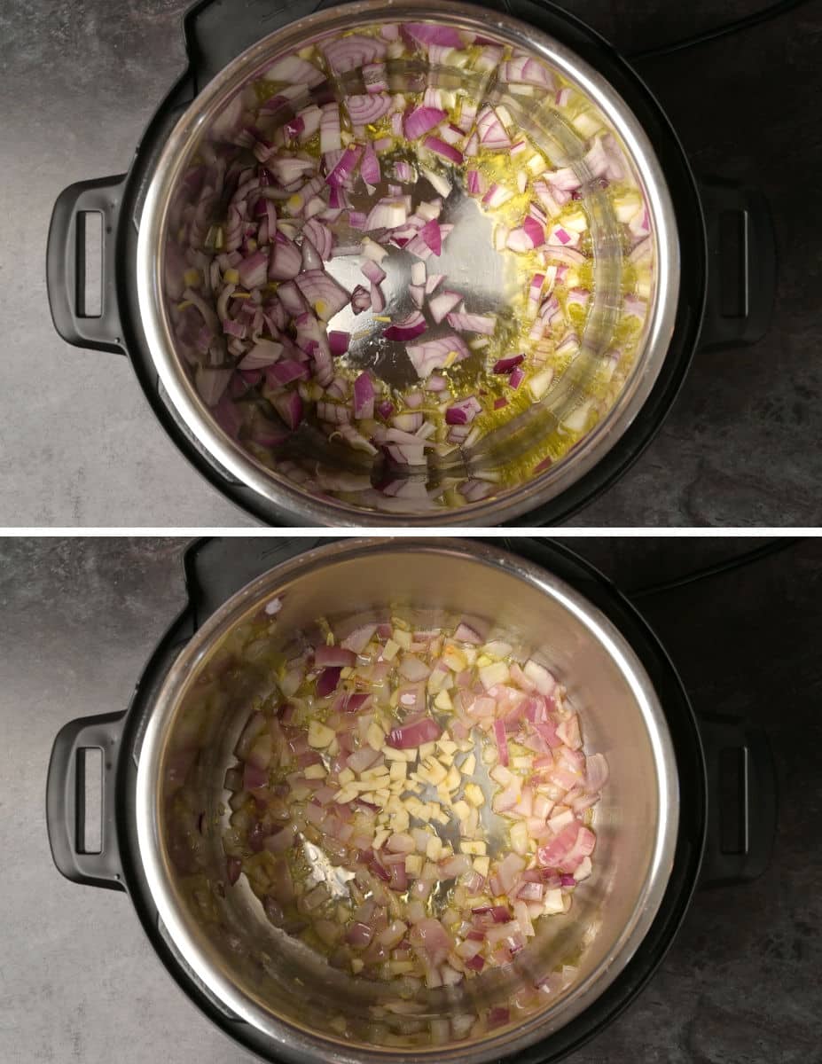 Instant Pot Ratatouille cooking steps