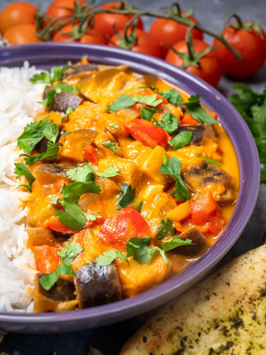 instant pot eggplant curry