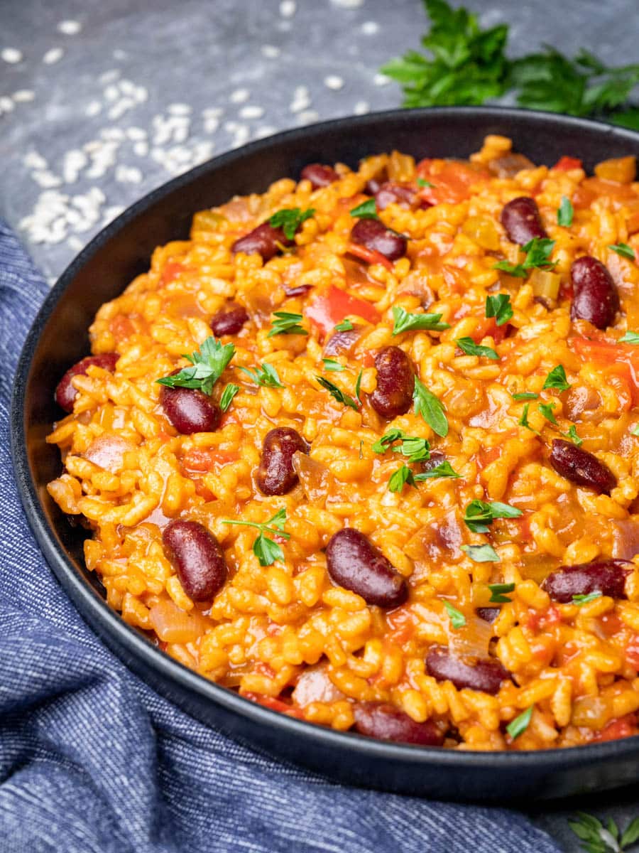 cajun risotto with beans