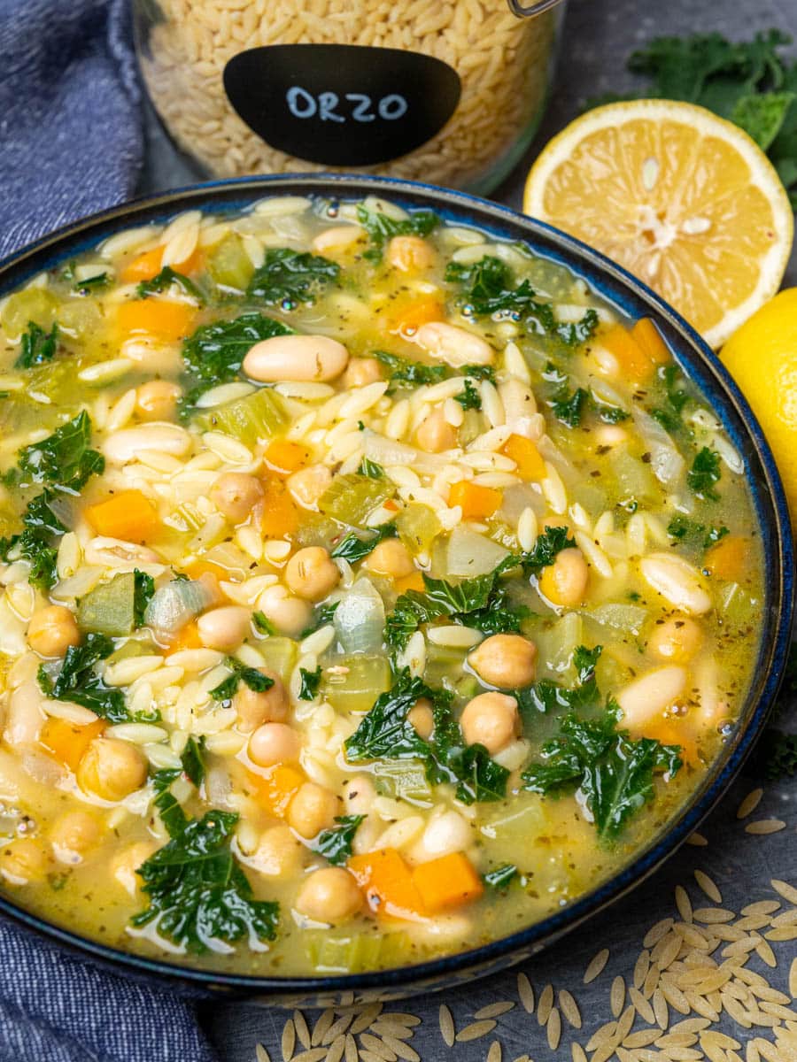 Orzo Vegetable Soup - Meals Under 500 Calories