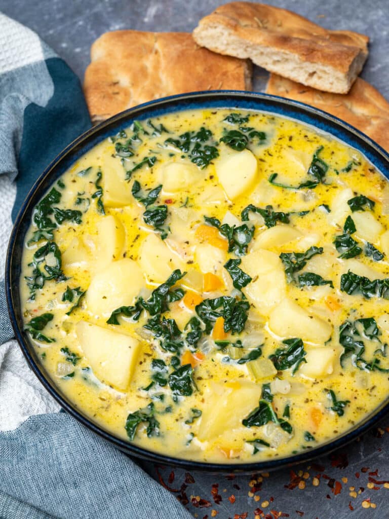 Potato Kale Soup - Vegan Cocotte