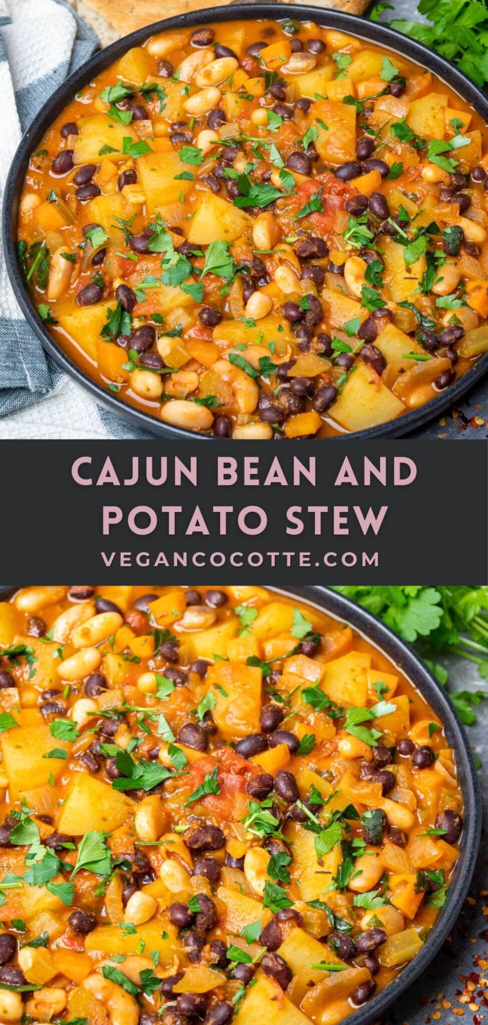 Cajun Bean and Potato Stew - Vegan Cocotte