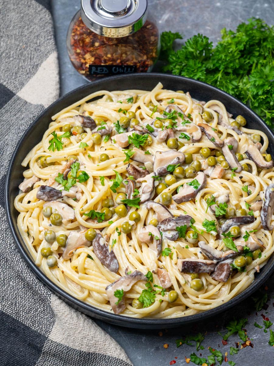 Shiitake Mushroom Pasta - Vegan Cocotte