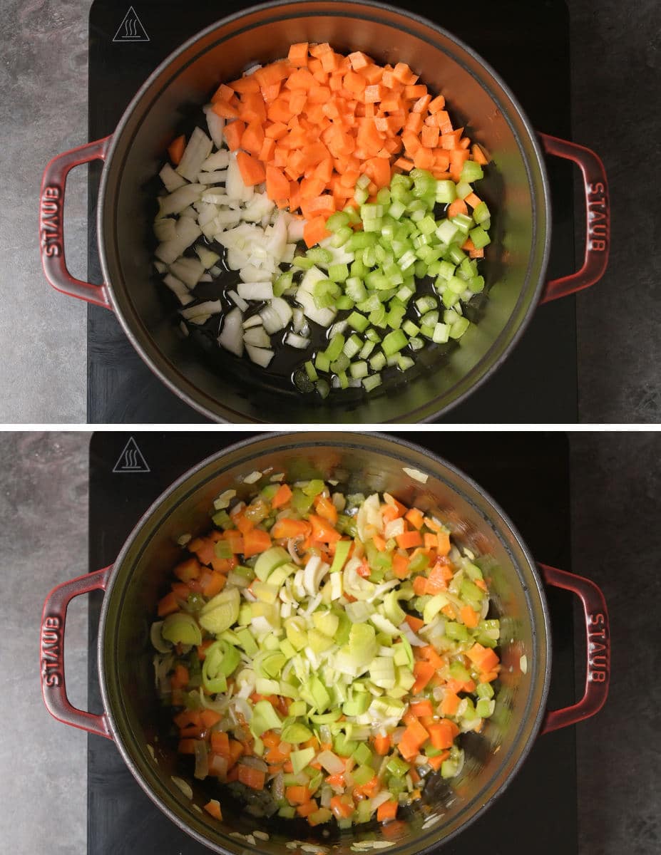 low carb vegetable soup cooking steps
