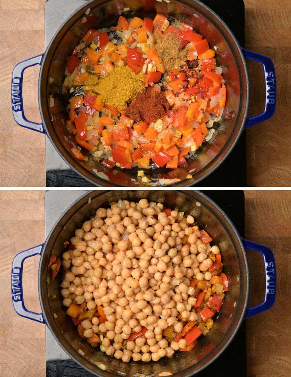 chickpea curry soup making instructions