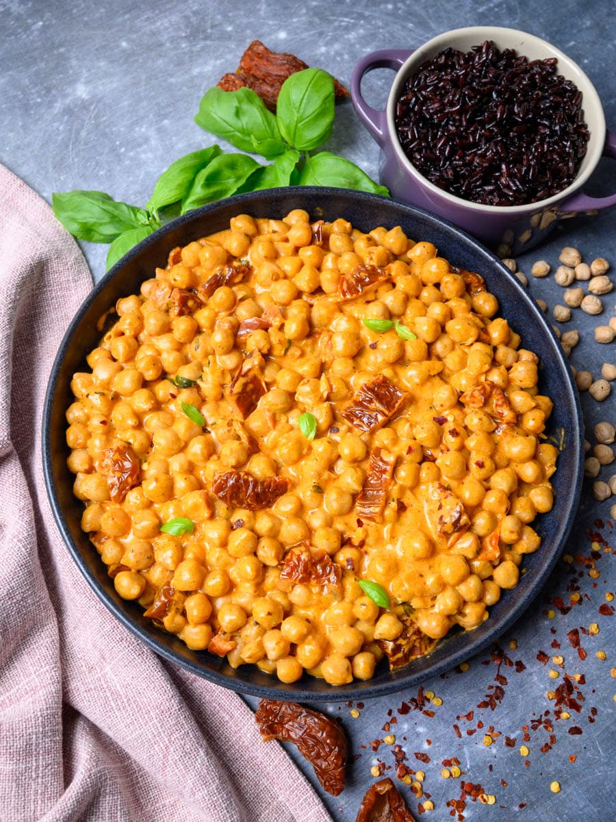 Marry Me Chickpeas with sun-dried tomatoes