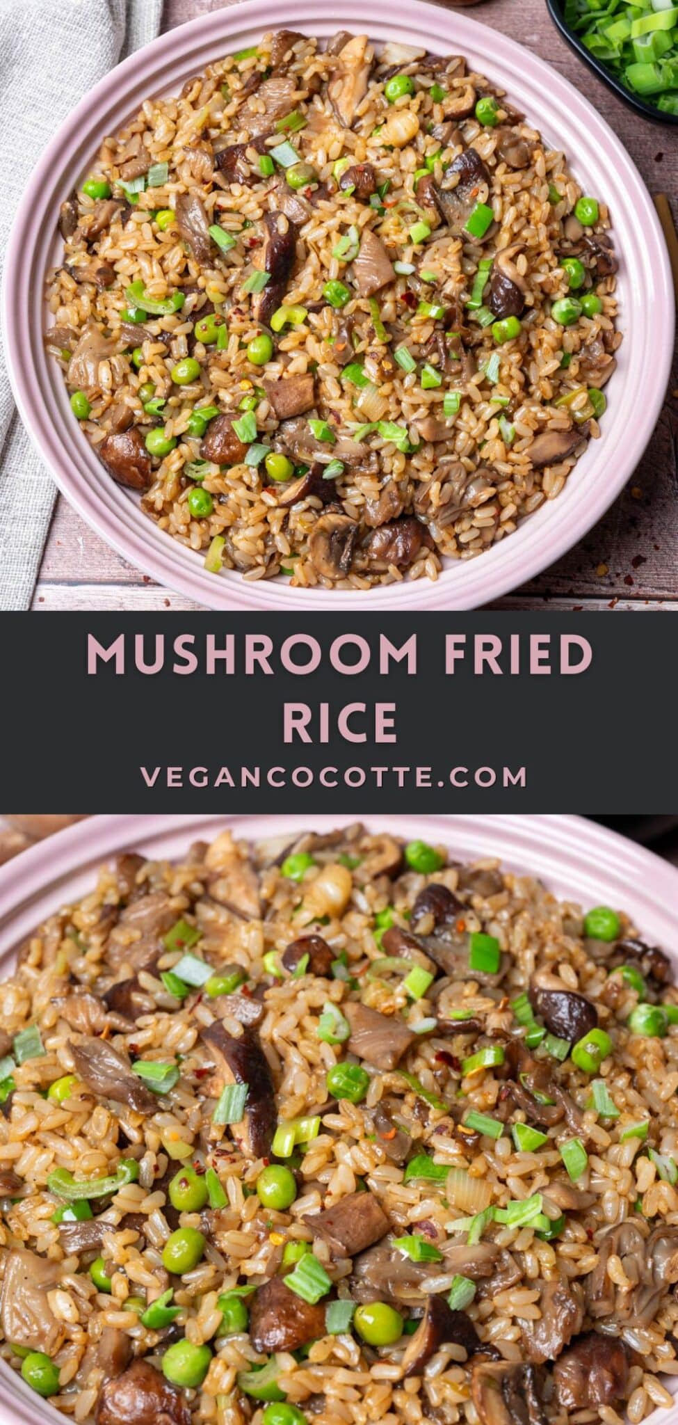Mushroom Fried Rice - Vegan Cocotte