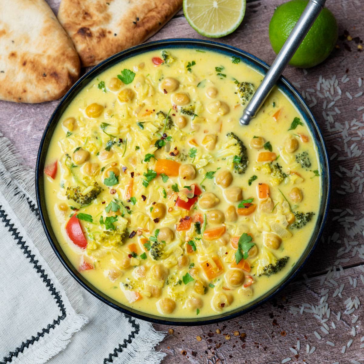 vegan dish with chickpeas