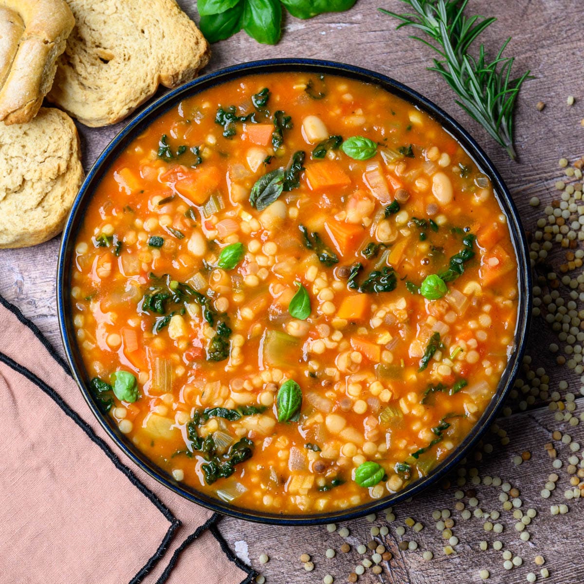 italian dish with basil on top