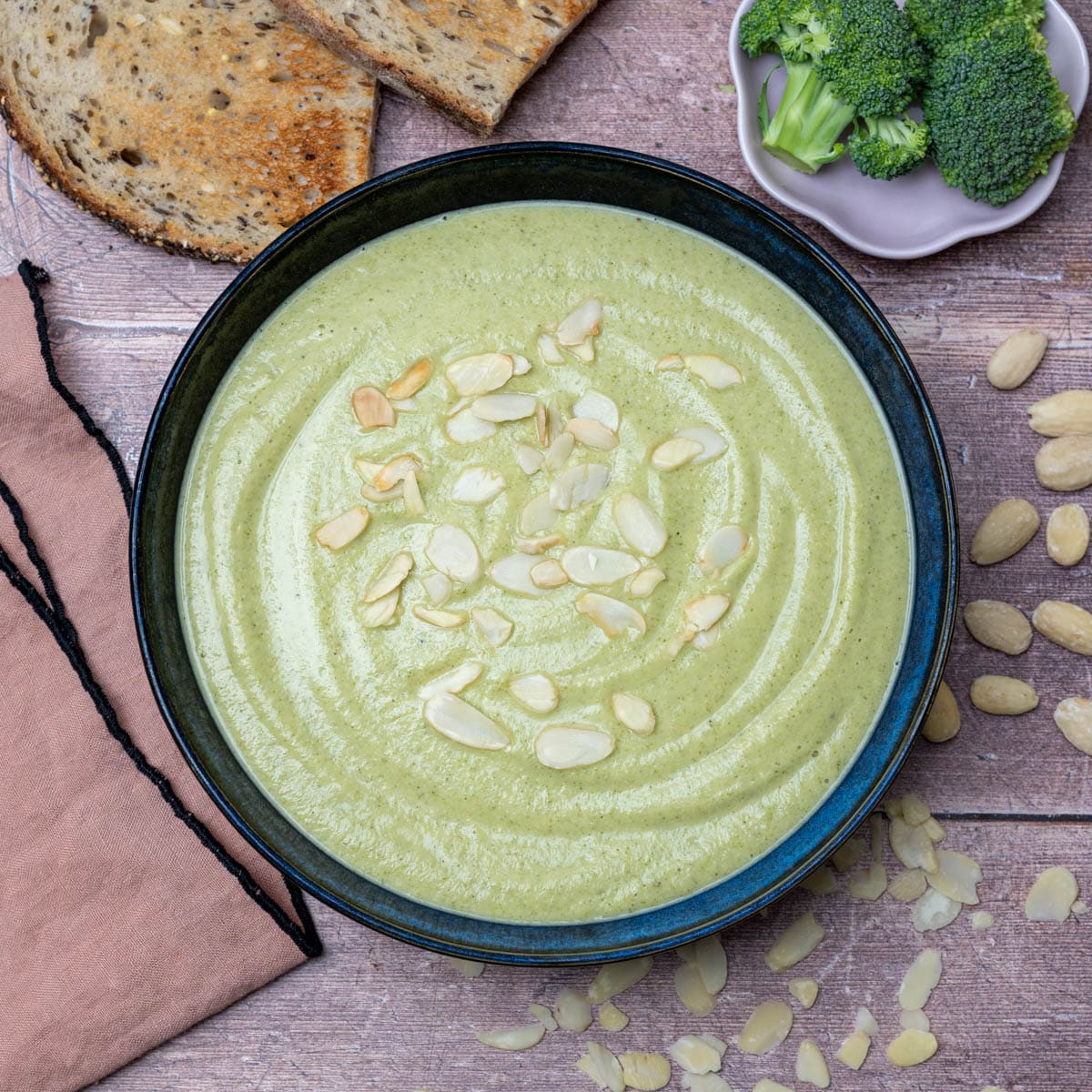 vegan dish with bread on the side