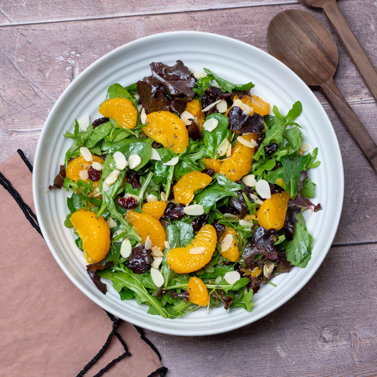 vegan dish with almond flakes