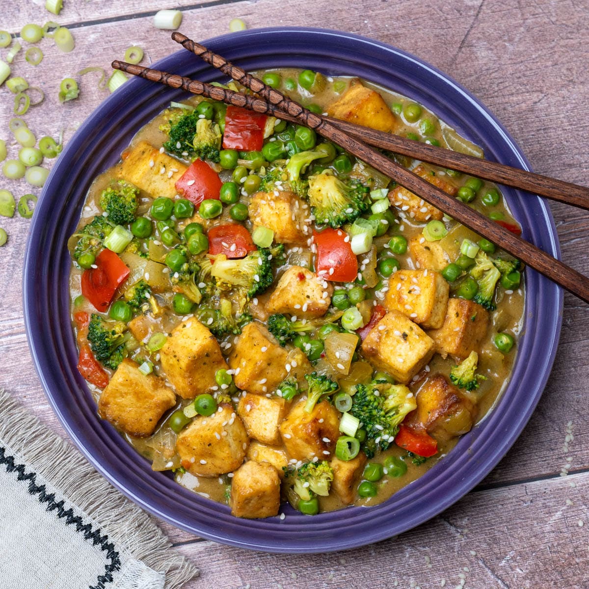 Asian dish with tofu