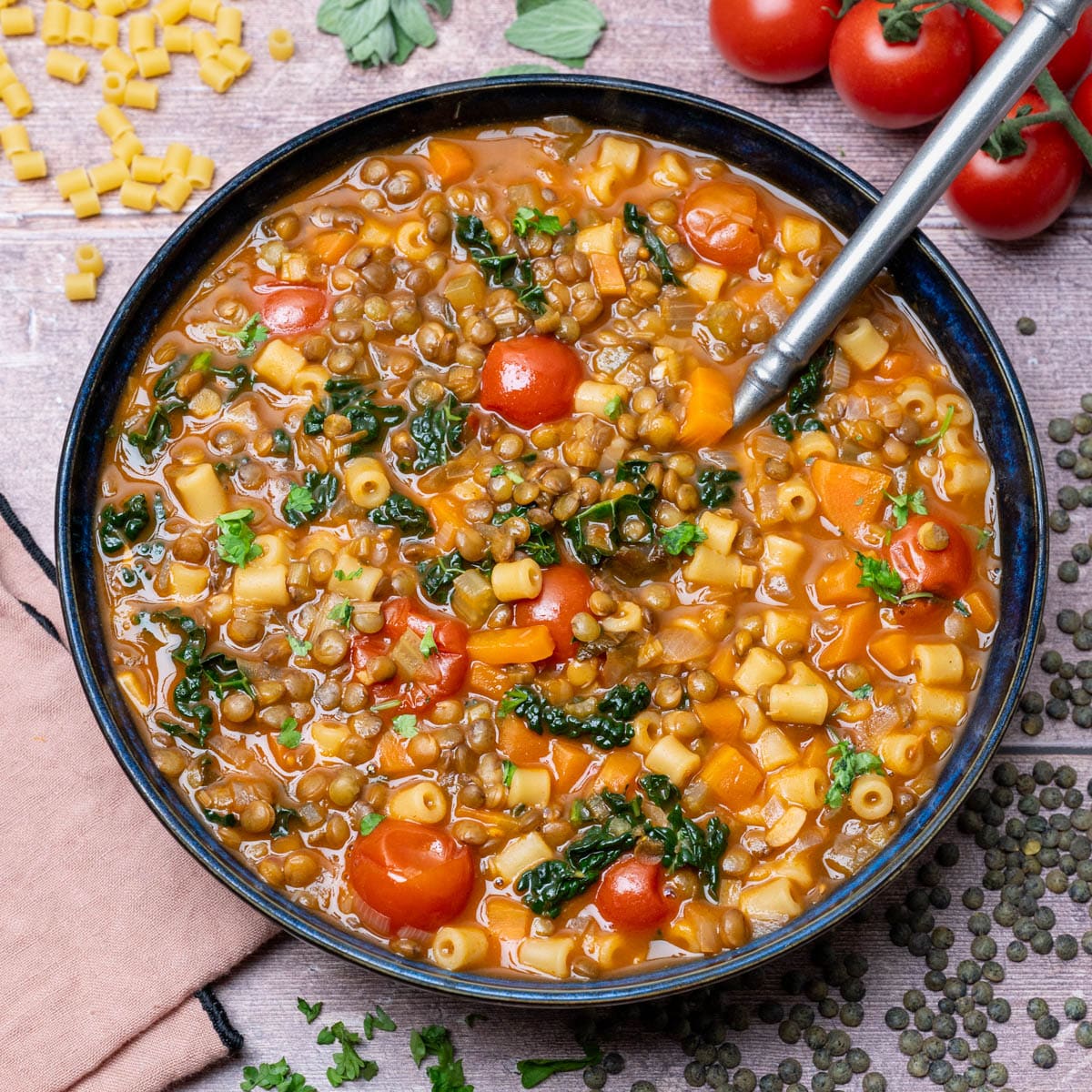 Italian dish with tomatoes