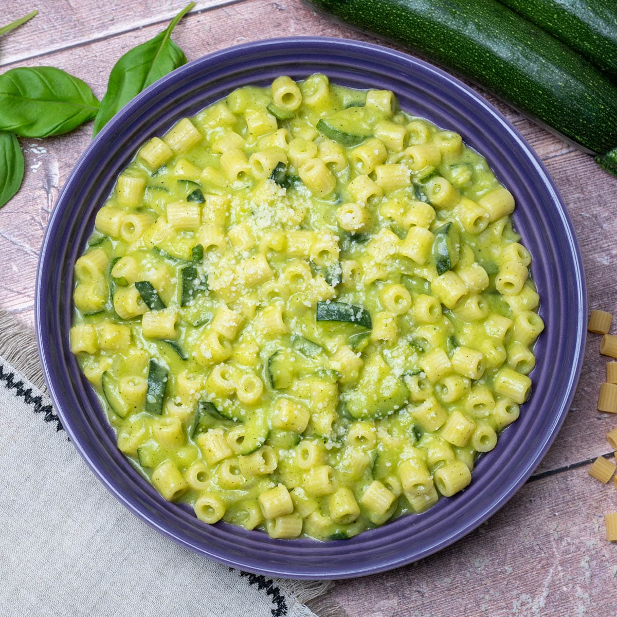 vegan dish with ditalini